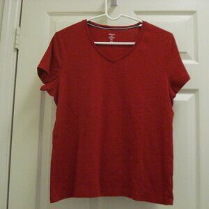 Croft & Barrow The Classic Tee Red Size XXL